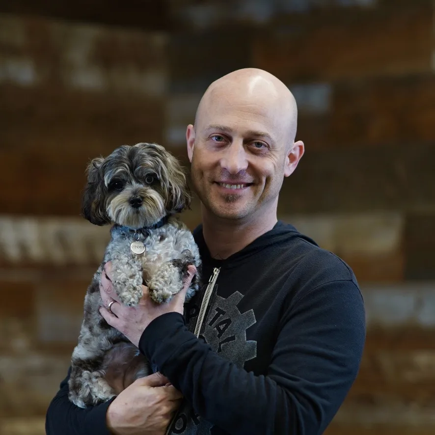 Stormey with her human
